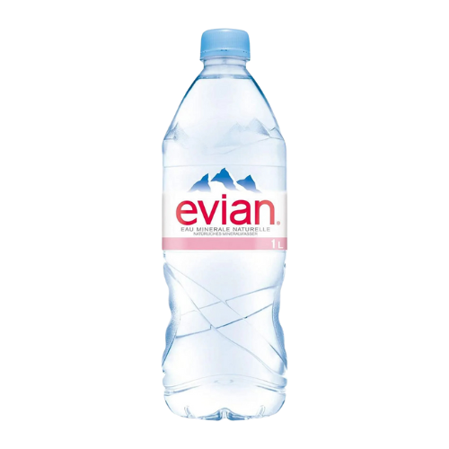Acqua Evian in Plastica