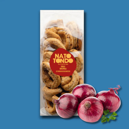 Taralli Pugliesi alla Cipolla - Nato Tondo